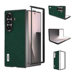Custodia per telefono ABEEL in vera pelle con texture a croce., For Galaxy Z Fold8 Ultra 5G, For Samsung Galaxy Z Fold7 5G