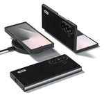 Custodia per telefono ABEEL in vera pelle con texture a croce., For Galaxy Z Fold8 Ultra 5G, For Samsung Galaxy Z Fold7 5G