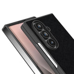 Custodia per telefono ABEEL in vera pelle con texture a croce., For Galaxy Z Fold8 Ultra 5G, For Samsung Galaxy Z Fold7 5G