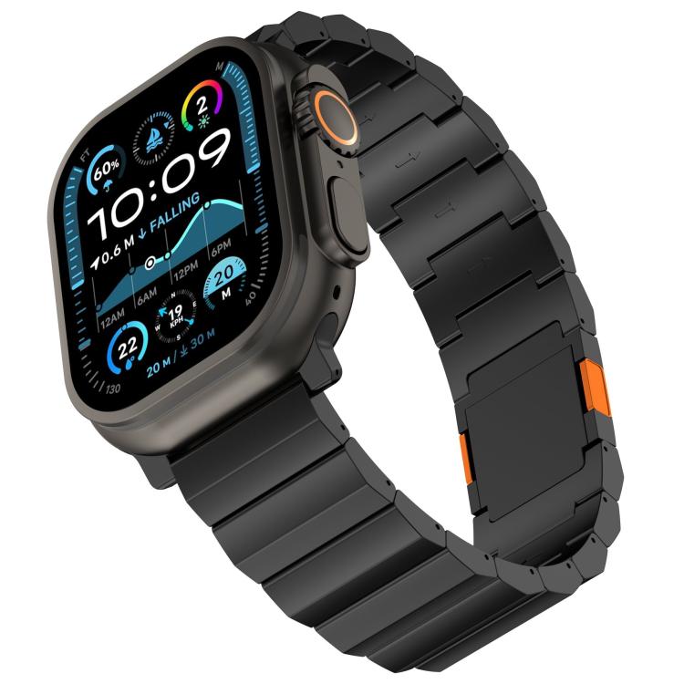 Cinturino per orologio in lega di titanio con chiusura magnetica a una sola sfera, spesso e robusto., For Apple Watch 46mm / 49mm / 45mm / 44mm, For Apple Watch 42mm / 41mm / 40mm / 38mm