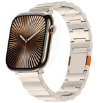 Cinturino per orologio in lega di titanio con chiusura magnetica a una sola sfera, spesso e robusto., For Apple Watch 46mm / 49mm / 45mm / 44mm, For Apple Watch 42mm / 41mm / 40mm / 38mm