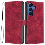 Custodia per telefono in pelle con motivo a fiori di ciliegio in rilievo, For Samsung Galaxy S26 Edge 5G, For Samsung Galaxy S26 Ultra 5G, For Samsung Galaxy S26 5G