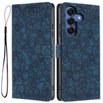 Custodia per telefono in pelle con motivo a fiori di ciliegio in rilievo, For Samsung Galaxy S26 Edge 5G, For Samsung Galaxy S26 Ultra 5G, For Samsung Galaxy S26 5G