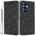 Custodia per telefono in pelle con motivo a fiori di ciliegio in rilievo, For Samsung Galaxy S26 Edge 5G, For Samsung Galaxy S26 Ultra 5G, For Samsung Galaxy S26 5G