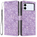 Custodia per telefono in pelle con motivo a fiori di ciliegio in rilievo, For Samsung Galaxy S26 Edge 5G, For Samsung Galaxy S26 Ultra 5G, For Samsung Galaxy S26 5G