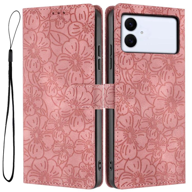 Custodia per telefono in pelle con motivo a fiori di ciliegio in rilievo, For Samsung Galaxy S26 Edge 5G, For Samsung Galaxy S26 Ultra 5G, For Samsung Galaxy S26 5G