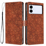 Custodia per telefono in pelle con motivo a fiori di ciliegio in rilievo, For Samsung Galaxy S26 Edge 5G, For Samsung Galaxy S26 Ultra 5G, For Samsung Galaxy S26 5G