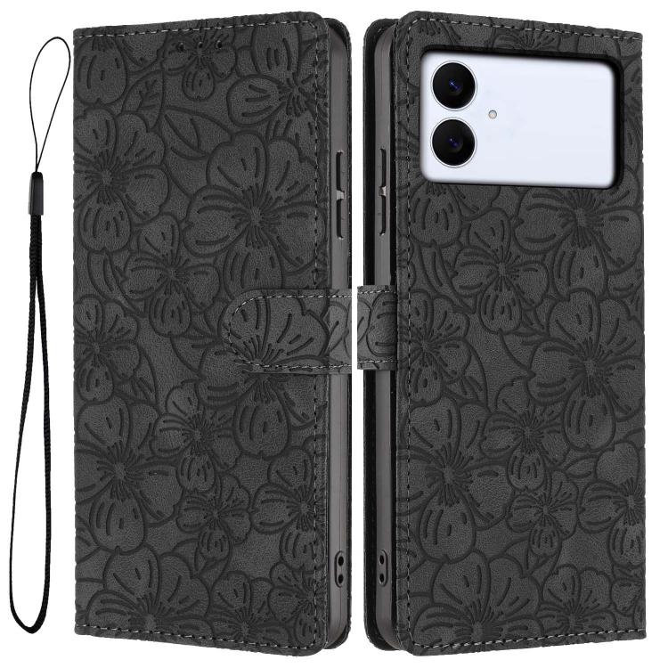 Custodia per telefono in pelle con motivo a fiori di ciliegio in rilievo, For Samsung Galaxy S26 Edge 5G, For Samsung Galaxy S26 Ultra 5G, For Samsung Galaxy S26 5G
