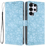 Custodia per telefono in pelle con motivo a fiori di ciliegio in rilievo, For Samsung Galaxy S26 Edge 5G, For Samsung Galaxy S26 Ultra 5G, For Samsung Galaxy S26 5G