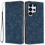 Custodia per telefono in pelle con motivo a fiori di ciliegio in rilievo, For Samsung Galaxy S26 Edge 5G, For Samsung Galaxy S26 Ultra 5G, For Samsung Galaxy S26 5G