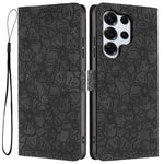 Custodia per telefono in pelle con motivo a fiori di ciliegio in rilievo, For Samsung Galaxy S26 Edge 5G, For Samsung Galaxy S26 Ultra 5G, For Samsung Galaxy S26 5G