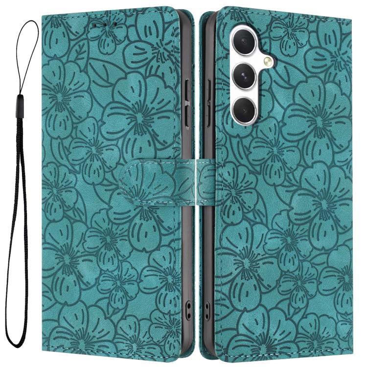 Custodia per telefono in pelle con motivo a fiori di ciliegio in rilievo, For Samsung Galaxy S25 FE 5G, For Samsung Galaxy S25 Edge 5G, For Samsung Galaxy S25 5G