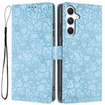 Custodia per telefono in pelle con motivo a fiori di ciliegio in rilievo, For Samsung Galaxy S25 FE 5G, For Samsung Galaxy S25 Edge 5G, For Samsung Galaxy S25 5G