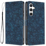 Custodia per telefono in pelle con motivo a fiori di ciliegio in rilievo, For Samsung Galaxy S25 FE 5G, For Samsung Galaxy S25 Edge 5G, For Samsung Galaxy S25 5G