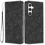 Custodia per telefono in pelle con motivo a fiori di ciliegio in rilievo, For Samsung Galaxy S25 FE 5G, For Samsung Galaxy S25 Edge 5G, For Samsung Galaxy S25 5G