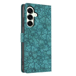Custodia per telefono in pelle con motivo a fiori di ciliegio in rilievo, For Samsung Galaxy S25+ 5G, For Samsung Galaxy S25 Ultra 5G, For Samsung Galaxy S24 FE 5G