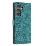 Custodia per telefono in pelle con motivo a fiori di ciliegio in rilievo, For Samsung Galaxy S23 FE 5G, For Samsung Galaxy S23 Ultra 5G, For Samsung Galaxy S23+ 5G