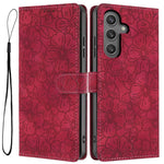 Custodia per telefono in pelle con motivo a fiori di ciliegio in rilievo, For Samsung Galaxy S23 FE 5G, For Samsung Galaxy S23 Ultra 5G, For Samsung Galaxy S23+ 5G