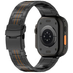 Cinturino per orologio in lega di titanio con chiusura di sicurezza a tre sfere, For Apple Watch 46mm / 49mm / 45mm / 44mm, For Apple Watch 42mm / 41mm / 40mm / 38mm