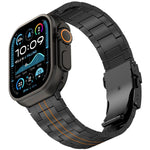 Cinturino per orologio in lega di titanio con chiusura di sicurezza a tre sfere, For Apple Watch 46mm / 49mm / 45mm / 44mm, For Apple Watch 42mm / 41mm / 40mm / 38mm