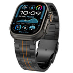 Cinturino per orologio in lega di titanio con chiusura di sicurezza a tre sfere, For Apple Watch 46mm / 49mm / 45mm / 44mm, For Apple Watch 42mm / 41mm / 40mm / 38mm