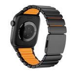 Cinturino per orologio in acciaio inossidabile con fibbia magnetica Norman integrata a una sola perlina, For Apple Watch 46mm / 49mm / 45mm / 44mm