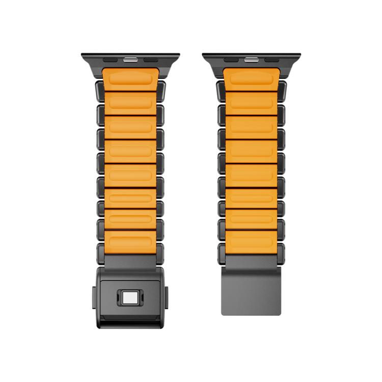 Cinturino per orologio in acciaio inossidabile con fibbia magnetica Norman integrata a una sola perlina, For Apple Watch 46mm / 49mm / 45mm / 44mm
