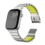 Cinturino per orologio in acciaio inossidabile con fibbia magnetica Norman integrata a una sola perlina, For Apple Watch 46mm / 49mm / 45mm / 44mm