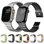 Cinturino per orologio in acciaio inossidabile con fibbia magnetica Norman integrata a una sola perlina, For Apple Watch 46mm / 49mm / 45mm / 44mm