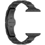 Cinturino per orologio in lega di titanio con fibbia a farfalla a tre perline, vestibilità aderente., For Apple Watch 46mm / 49mm / 45mm / 44mm, For Apple Watch 42mm / 41mm / 40mm / 38mm