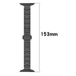 Cinturino per orologio in lega di titanio con fibbia a farfalla a tre perline, vestibilità aderente., For Apple Watch 46mm / 49mm / 45mm / 44mm, For Apple Watch 42mm / 41mm / 40mm / 38mm