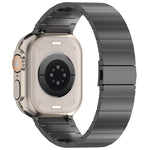 Cinturino per orologio in lega di titanio con fibbia piatta a sgancio rapido a una sola perlina, For Apple Watch 46mm / 49mm / 45mm / 44mm, For Apple Watch 42mm / 41mm / 40mm / 38mm