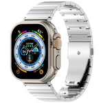Cinturino per orologio in lega di titanio con fibbia piatta a sgancio rapido a una sola perlina, For Apple Watch 46mm / 49mm / 45mm / 44mm, For Apple Watch 42mm / 41mm / 40mm / 38mm