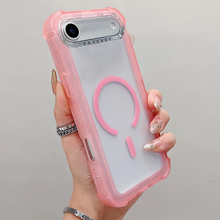 Custodia ibrida 3 in 1 in TPU opaco trasparente con supporto MagSafe per telefono., For iPhone 17 Pro Max, For iPhone 17 Pro, For iPhone 17, For iPhone Air