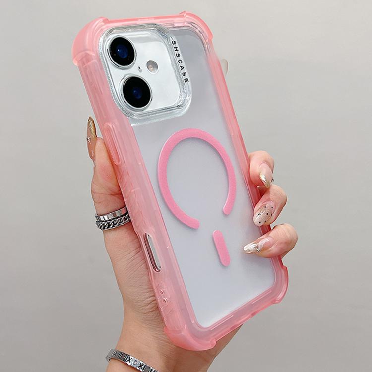 Custodia ibrida 3 in 1 in TPU opaco trasparente con supporto MagSafe per telefono., For iPhone 17 Pro Max, For iPhone 17 Pro, For iPhone 17, For iPhone Air