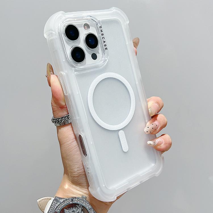 Custodia ibrida 3 in 1 in TPU opaco trasparente con supporto MagSafe per telefono., For iPhone 16 Pro Max, For iPhone 16 Pro, For iPhone 16 Plus, For iPhone 16