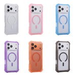 Custodia ibrida 3 in 1 in TPU opaco trasparente con supporto MagSafe per telefono., For iPhone 14 Plus, For iPhone 14, For iPhone 14 Pro, For iPhone 14 Pro Max