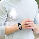 Cinturino per orologio xDfind in silicone con fibbia in acciaio color argento tinta unita, For Huawei Watch Fit New