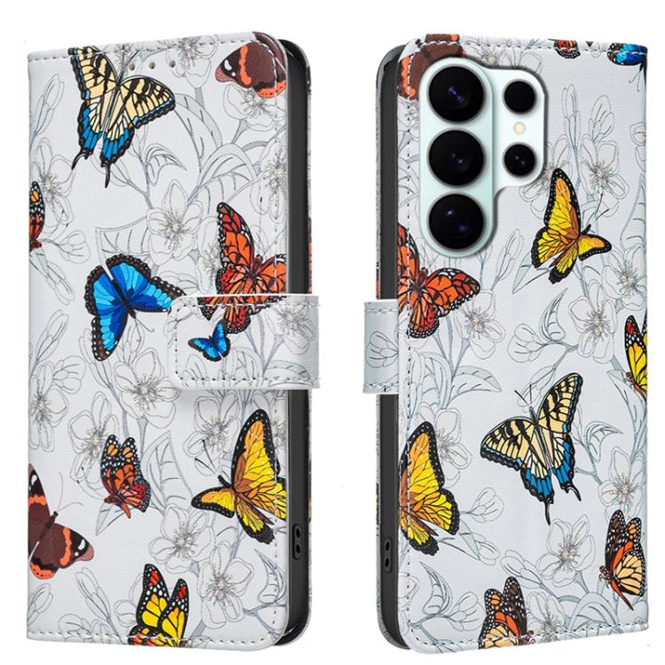 Custodia per telefono in pelle con stampa colorata BF42, For Galaxy S26 FE 5G, For Samsung Galaxy S26 Ultra 5G, For Samsung Galaxy S26 5G