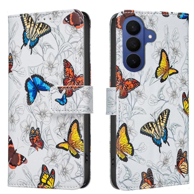Custodia per telefono in pelle con stampa colorata BF42, For Galaxy S26 FE 5G, For Samsung Galaxy S26 Ultra 5G, For Samsung Galaxy S26 5G