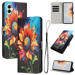 Custodia per telefono in pelle con motivo a colori, For Samsung Galaxy A05 4G, For Samsung Galaxy A05s 4G, For Samsung Galaxy A25 5G