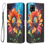 Custodia per telefono in pelle con motivo a colori, For Samsung Galaxy A22 4G / M32 4G, For Samsung Galaxy XCover 5, For Samsung Galaxy A22 5G / A22s 5G