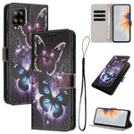 Custodia per telefono in pelle con motivo a colori, For Samsung Galaxy A22 4G / M32 4G, For Samsung Galaxy XCover 5, For Samsung Galaxy A22 5G / A22s 5G