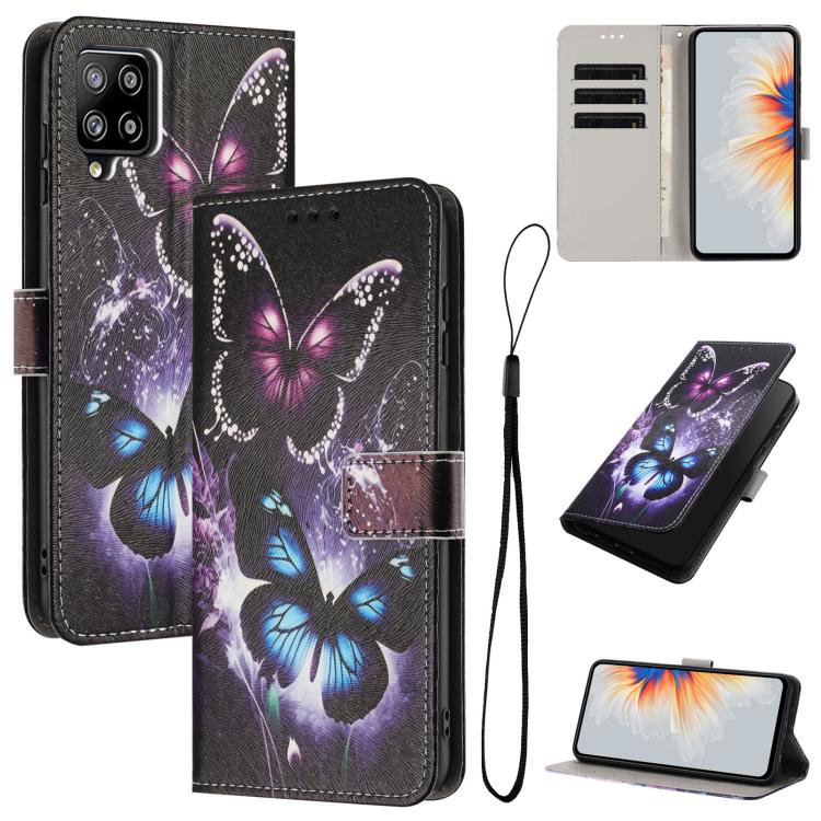 Custodia per telefono in pelle con motivo a colori, For Samsung Galaxy A22 4G / M32 4G, For Samsung Galaxy XCover 5, For Samsung Galaxy A22 5G / A22s 5G
