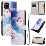 Custodia per telefono in pelle con motivo a colori, For Samsung Galaxy A22 4G / M32 4G, For Samsung Galaxy XCover 5, For Samsung Galaxy A22 5G / A22s 5G