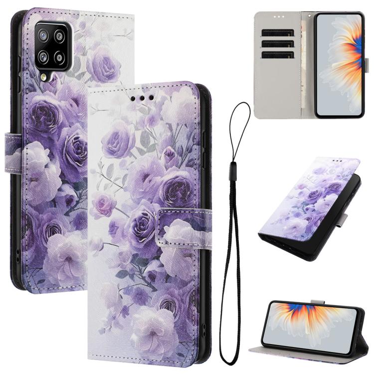 Custodia per telefono in pelle con motivo a colori, For Samsung Galaxy A22 4G / M32 4G, For Samsung Galaxy XCover 5, For Samsung Galaxy A22 5G / A22s 5G