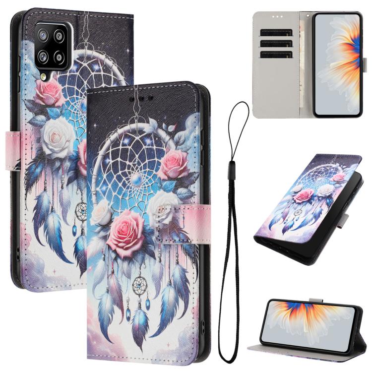 Custodia per telefono in pelle con motivo a colori, For Samsung Galaxy A22 4G / M32 4G, For Samsung Galaxy XCover 5, For Samsung Galaxy A22 5G / A22s 5G