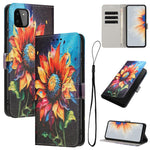 Custodia per telefono in pelle con motivo a colori, For Samsung Galaxy A22 4G / M32 4G, For Samsung Galaxy XCover 5, For Samsung Galaxy A22 5G / A22s 5G