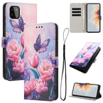 Custodia per telefono in pelle con motivo a colori, For Samsung Galaxy A22 4G / M32 4G, For Samsung Galaxy XCover 5, For Samsung Galaxy A22 5G / A22s 5G