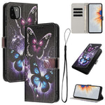 Custodia per telefono in pelle con motivo a colori, For Samsung Galaxy A22 4G / M32 4G, For Samsung Galaxy XCover 5, For Samsung Galaxy A22 5G / A22s 5G